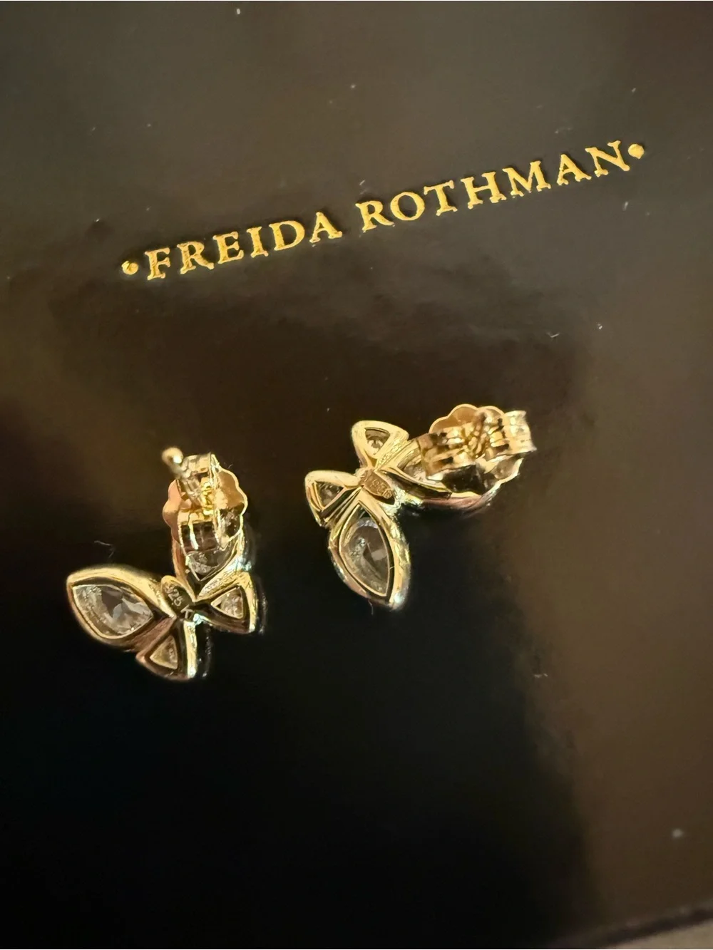 Freida Rothman Butterfly Stud Earrings